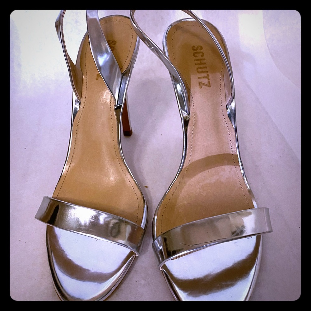 Schutz 9 Silver Heels